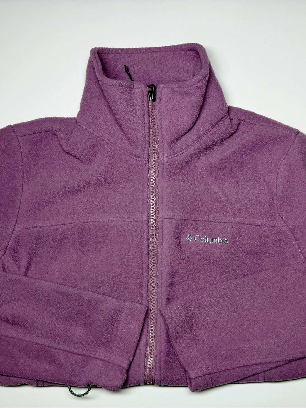 Columbia Purple Fleece Interchange Jacket Fast Trek II Women’s XS